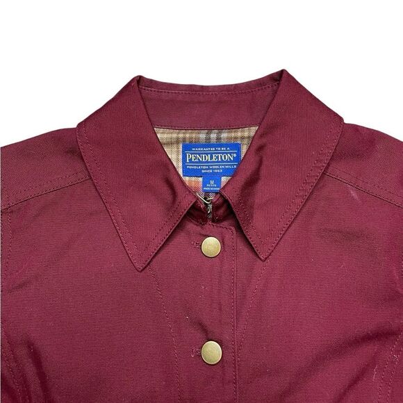 Pendleton Red Utility Jacket Structured Tailored Design - Picture 4 of 7